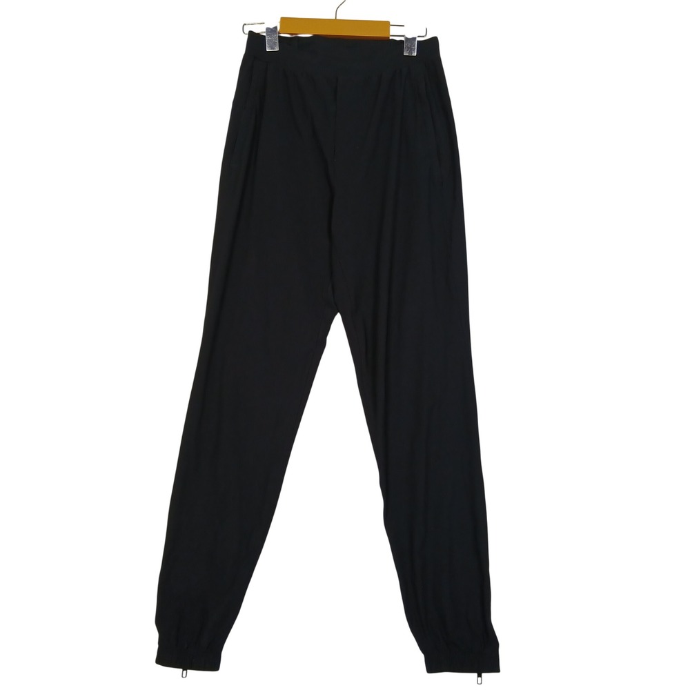 Lululemon Black Tapered Joggers Zipper Cuffs Reflective XS TP Running Pants